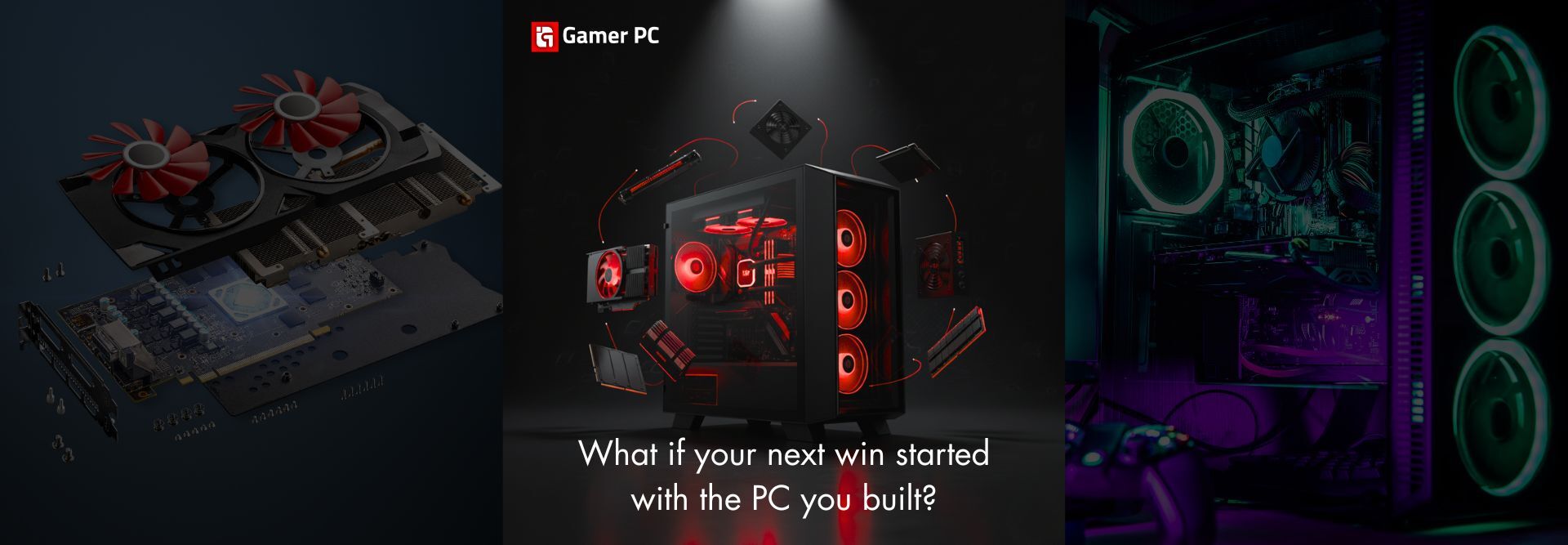 High-performance custom built gaming PC with RGB lighting and gaming accessories at Gamer PC UK